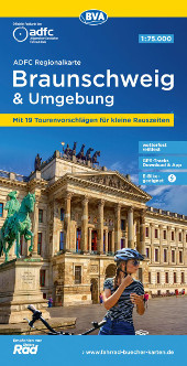 Fahrradkarte Braunschweig und Umgebung ADFC Regionalkarte Coverbild